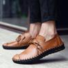 38-47 Men's Plus Size Lightweight and Fashionable Outdoor Casual Leather Shoes Handmade Leather Shoes