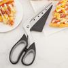 Pizza Scissors with Removable Spatula Stainless Steel Blades Pizza Cutter Shears Multifunctional Kitchen Scissors for Pizza Sandwiches Herbs
