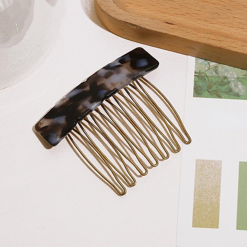 Small Size 7 Teeth Insert Comb Clip Women Hair Styling Hairpins Women Headwear Jewelry Bangs Broken Hair Comb Clip Girls Gifts