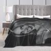 Weiche Warme Decke Camping Sydney Sweeney Amerikanische Schauspielerin Foto Muster Bettwäsche Überwürfe Flanell Tagesdecke Für Schlafzimmer Sofabezug