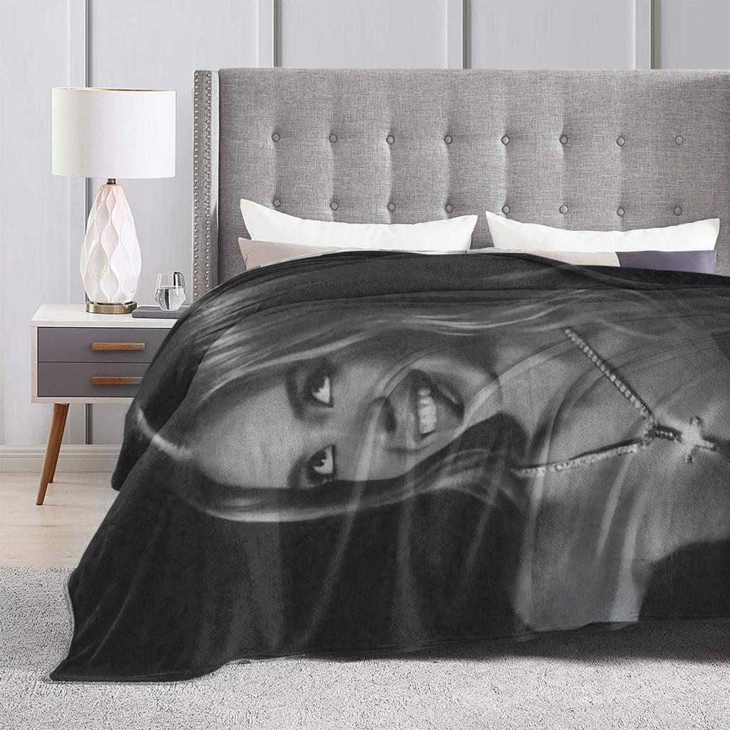 Weiche Warme Decke Camping Sydney Sweeney Amerikanische Schauspielerin Foto Muster Bettwäsche Überwürfe Flanell Tagesdecke Für Schlafzimmer Sofabezug