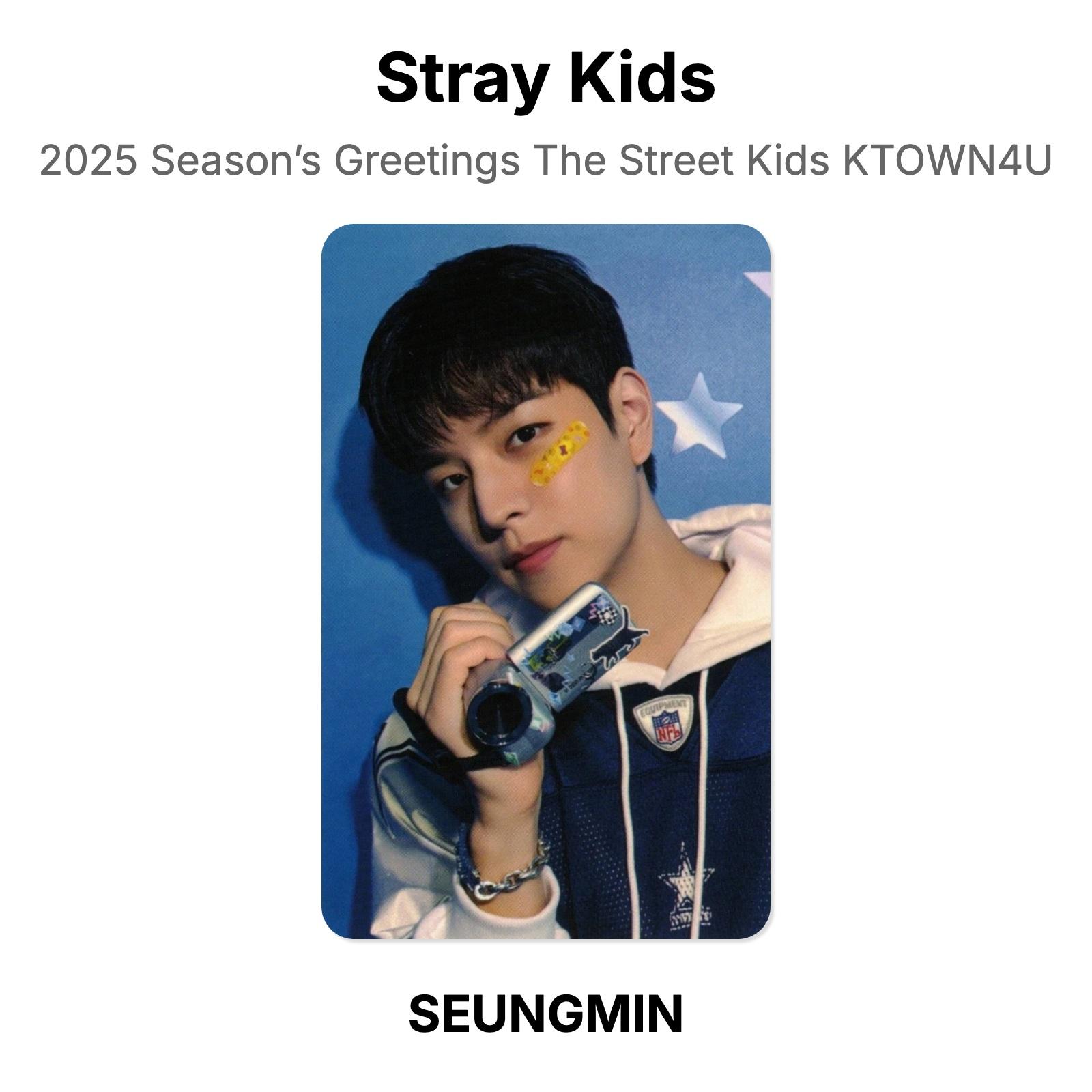 Stray Kids 2025 Season’s Greetings The Street Kids KTOWN4U Official Photocard SEUNGMIN
