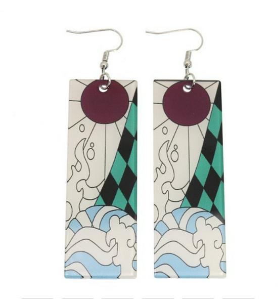 Japanese Style Demon Slayer Mutsuki Haya Female Demon Earrings