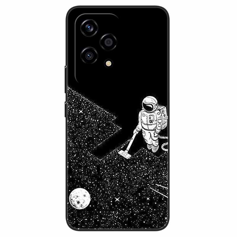 For Honor 200 Lite Case Animlas Painted Cool Silicon Black Soft Bumper for Honor 200Lite Phone Cases Wolf Cartoon TPU Shells Bag