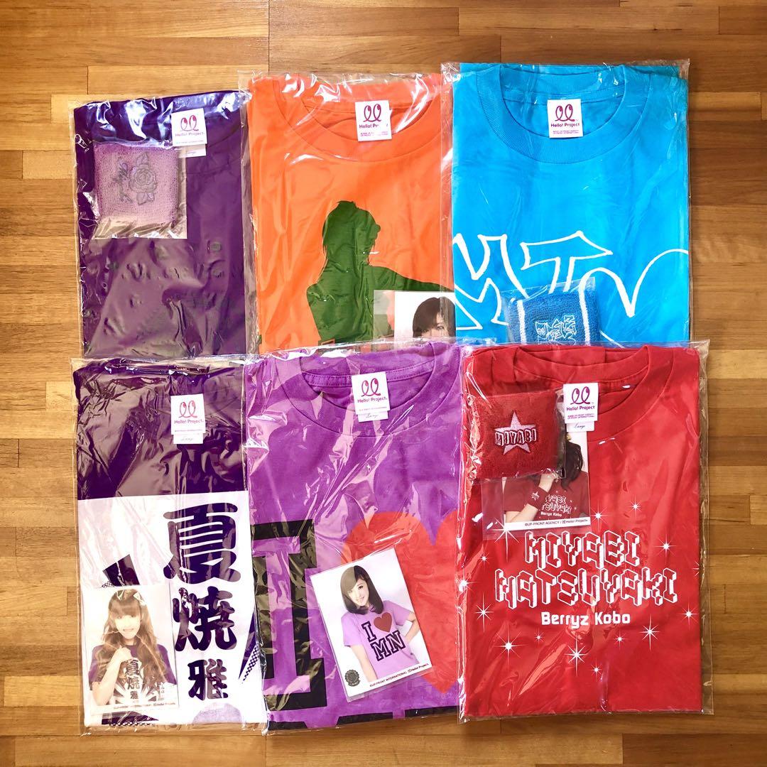 

[USED] Natsuyaki Miyabi [Berryz Kobo] T-shirt set of 6 (can be sold separately)