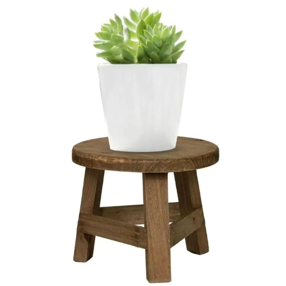 Mini Size Plant Stand Round Bonsai Rack Display Stand Succulent Plant Stand Living Room