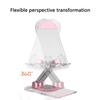 360 Degree Rotating Cellphone Holder Universal for Phone Tablet Table Support Stand Clear Acrylic Folding Holder Stand