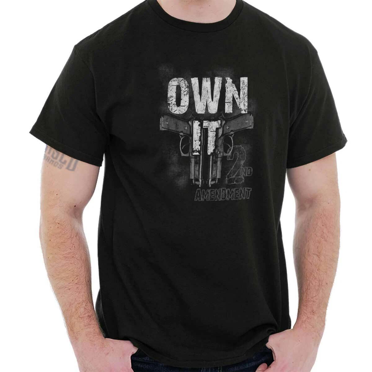 Gun Rights 2nd Amendment Bear Arms 2A Gift Womens or Mens Crewneck T Shirt Tee XXL