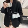 Niche Rhombus Portable Chain Bag 2025 Autumn and Winter New Versatile Simple Temperament Small Square Bag Single Shoulder Messenger Bag
