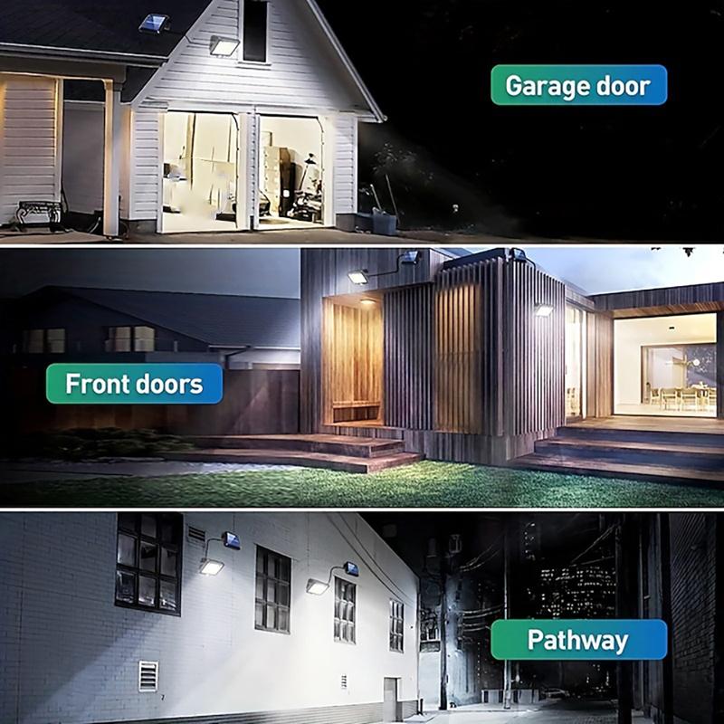 Solar Sensing Wall Light Intelligent 234LED Solar Light Outdoor Rechargeable Bright Street Light with Remote Control Decorative Garden Light