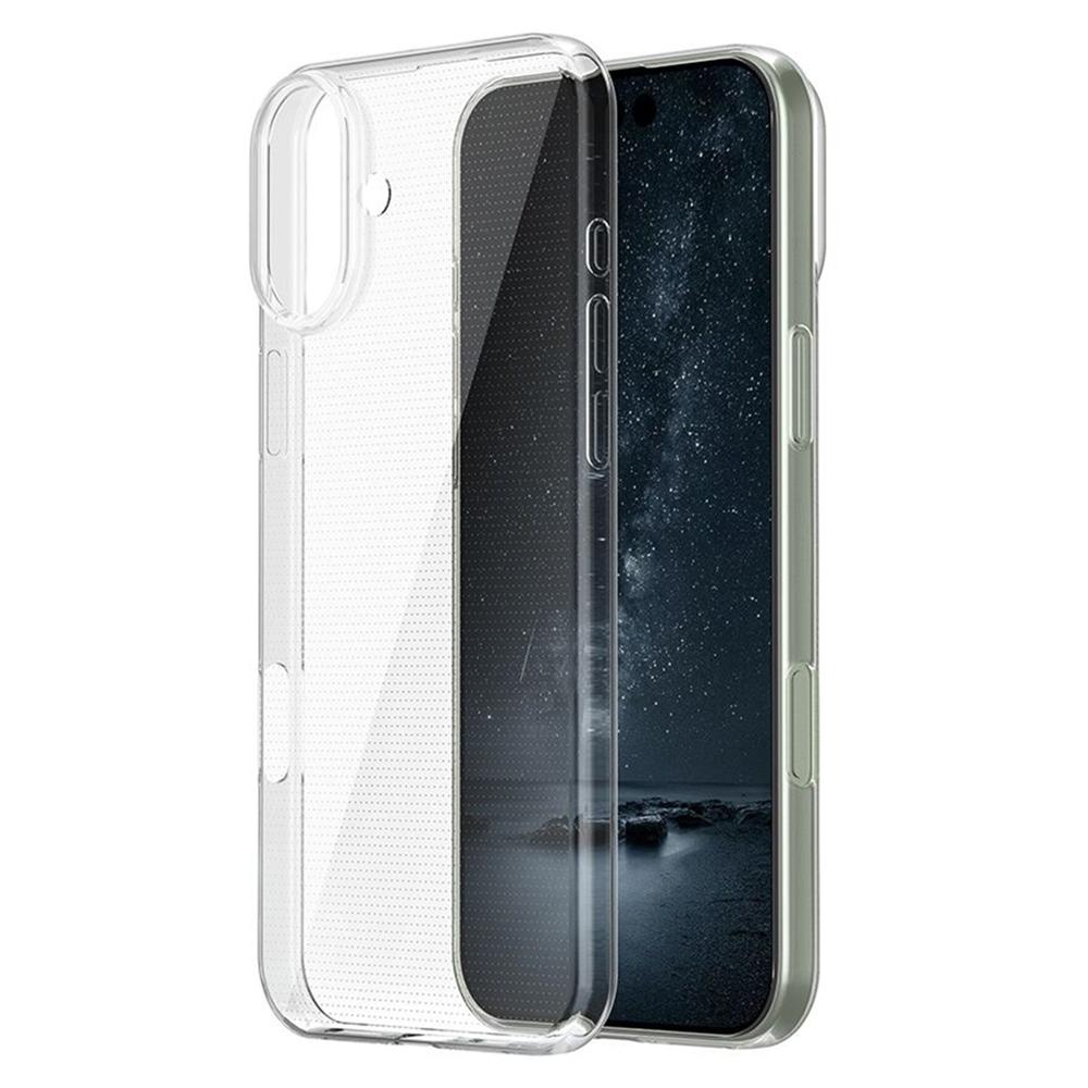 Für iPhone 16 Plus Hülle Transparentes TPU Kratzfest Handyhülle