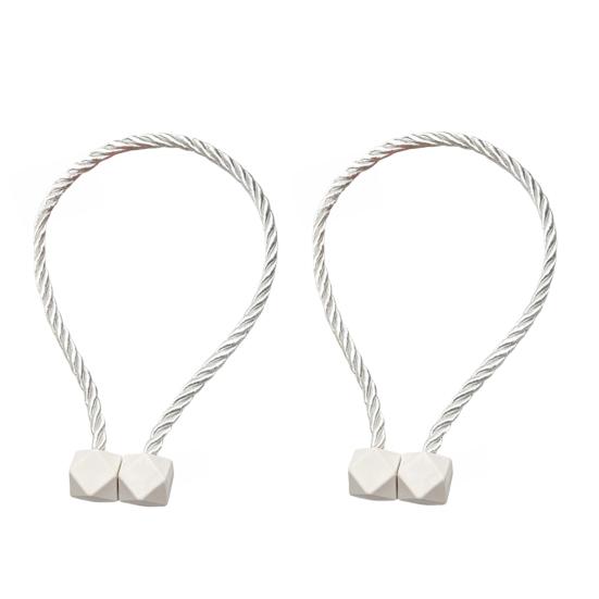 1 Pair Magnetic Curtain Rope Curtain Tiebacks Twisted Holdbacks 3
