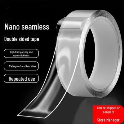 Magic Transparent Non-Traceless Double-Sided Tape with Nano Technology – Seam, Sink, and Mildew-Proof Acrylic Waterproof Adhesive Stickers.