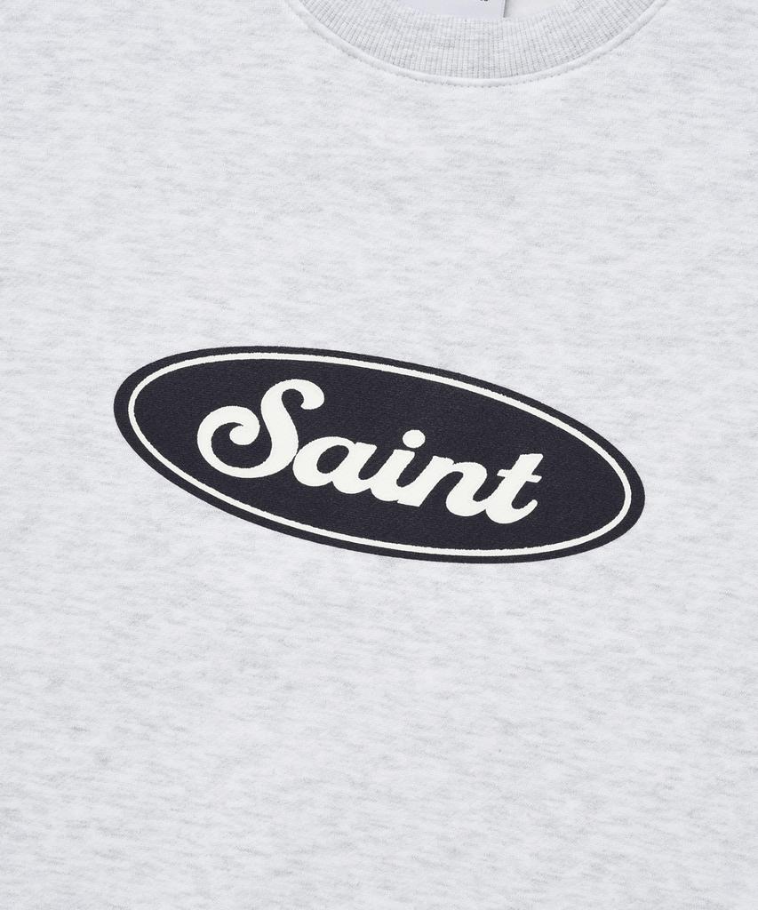 SAINTPAIN Sp Saint Ellipse Logo Crewneck - Ash Melange