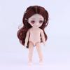 1 Sada Krásná Manga Obličej 16Cm 1/8 Panenky Holé Tělo 3D Skutečné Oči Oblékací Panenka Mini Panenka na Hraní Hračka Děti Dívky Dárek