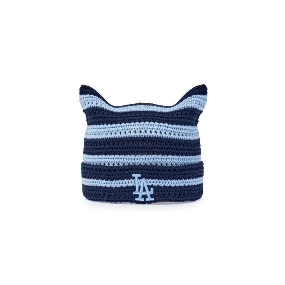 Unisex Summer Striped Kitty Beanie 3ABNB0363-07NYS FREE