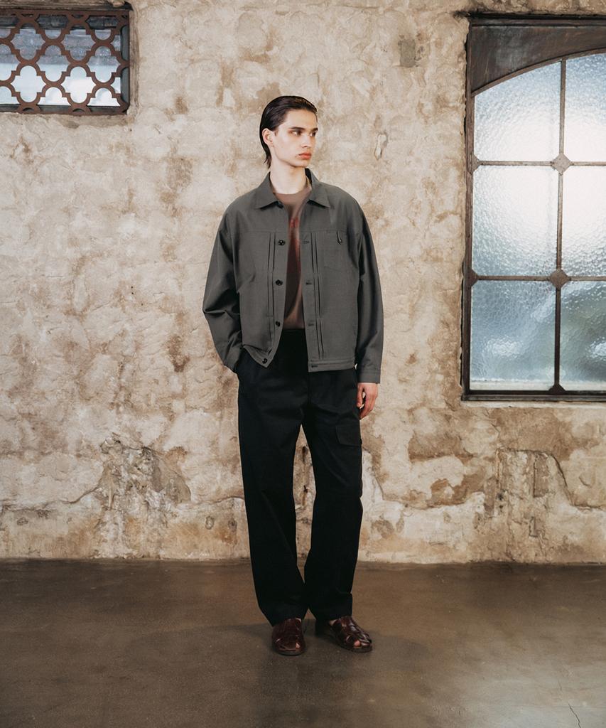 Shirter Soft Linen Trucker Jacket (Grey)