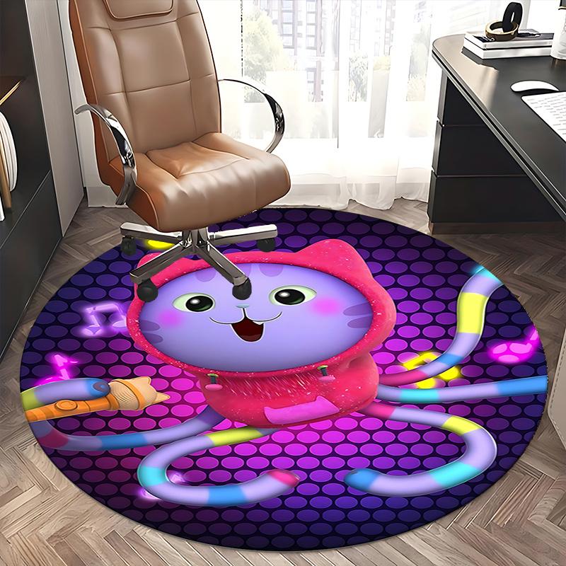 Colorful Octopus Chair Mat - Round Carpet for Home Decor, Office Use, Living Room, Bedroom, Gift Idea0499b