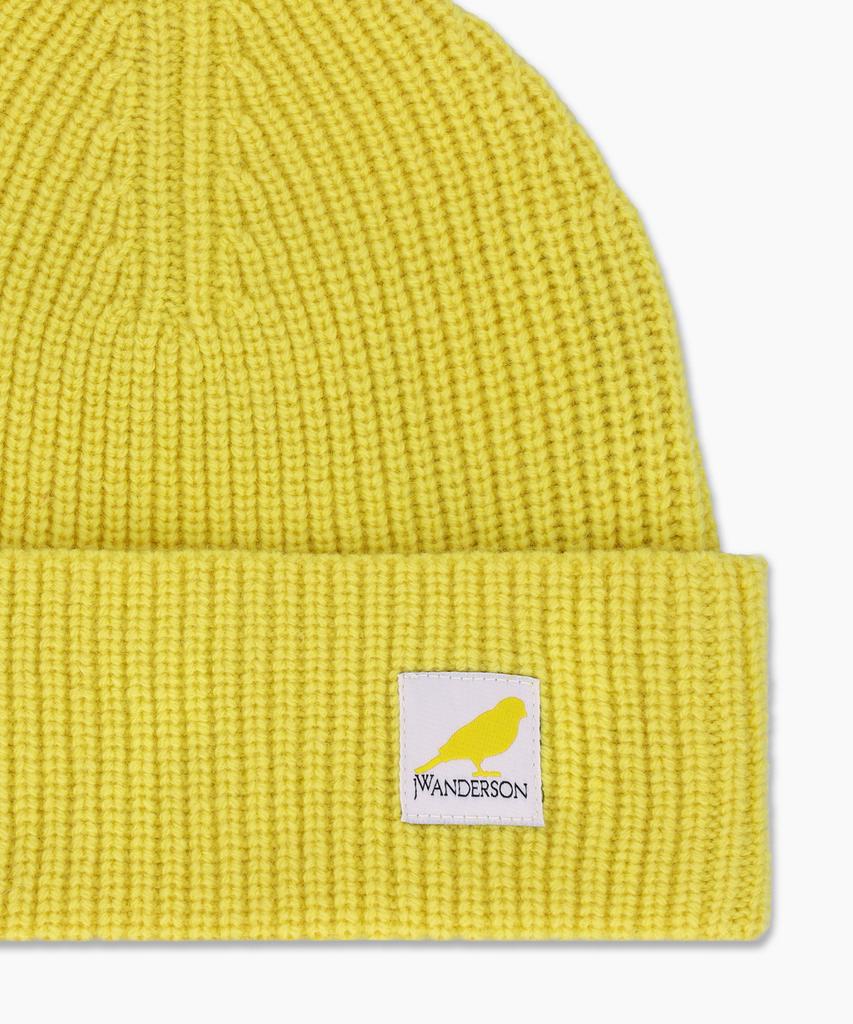 J.W.ANDERSON Logo Patch Wool Beanie - Bright Yellow / Kw1244Yn0365221