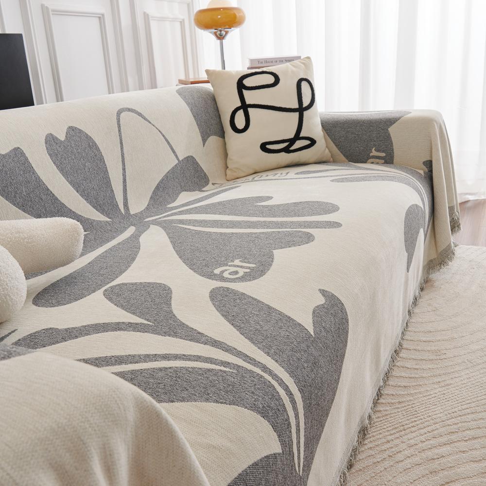 Copridivano in Ciniglia Asciugamano Quattro Stagioni Universale Cuscino per Divano Copridivano Coperta Antigraffio Completamente Coperto Senso Avanzato