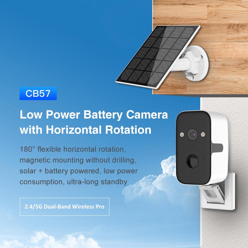 OKAM PRO Outdoor Solar Camera 5G WiFi HD 5MP 5000mAh Motion Tracking Two-Way Intercom Color Night Vision Wireless PTZ Camera