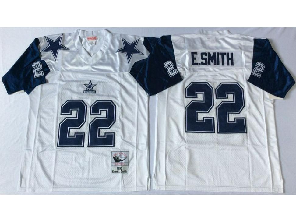 Dallas Cowboys Şöhretler Salonu Rugby Forması - Vintage #21 #22 MN Sınırlı Üretim