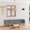 Day and Night - Day and Night 5-piece Garden Furniture Set and Solid Pine Wood Cushions