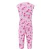 V-Neck Sleeveless Back Zipper Print Bodysuit for Women Special Needs Nursing Hospital Pyjamas Jumpsuit