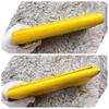 Used PRADA Saffiano Bicolor Yellow Black Metal Logo Long Wallet