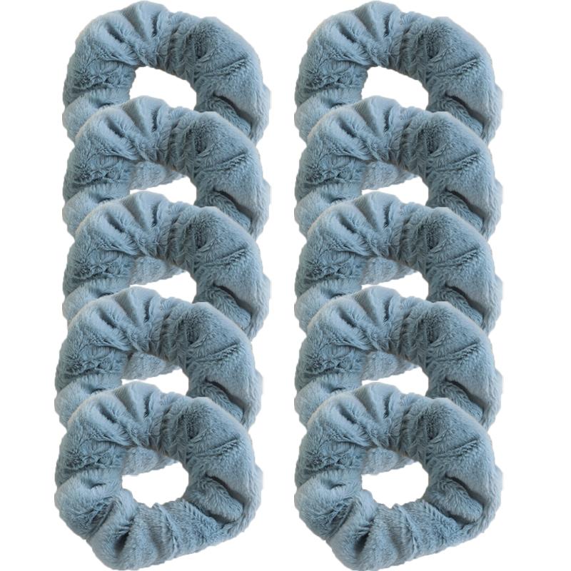 Korean Style Plush Candy Color Hair Ring Woman Cute Sweet Fashion Scrunchie Hair Accessories