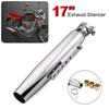 Silenziatore Universale per Scarico Moto Retro Vintage Classico Cromato Escap Moto per cg125 sr400 cb500 vt500 CM300 500 Cafe
