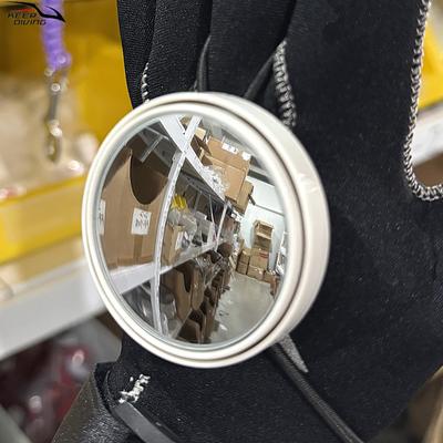Marine Rearview Mirror Adjustable Scuba Diving Mirror Diving Rearview Mirror Round Rearview Mirror for Water Sports Safety