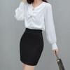 Saias uniformes pretas, uniforme slim fit, saias para mulheres, bolsa de bolso, saia curta, saia curta