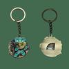 Face Change Keychain Sanxingdui Museum Authentic Bronze Face Design Keyring Retro Style Decorative Accessory