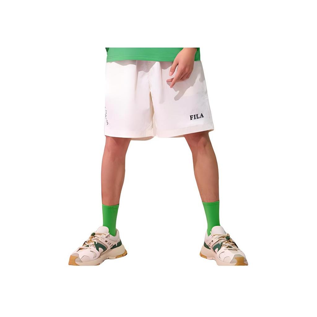 New FILA Casual Shorts Men's Ivory F51M429801F-IV