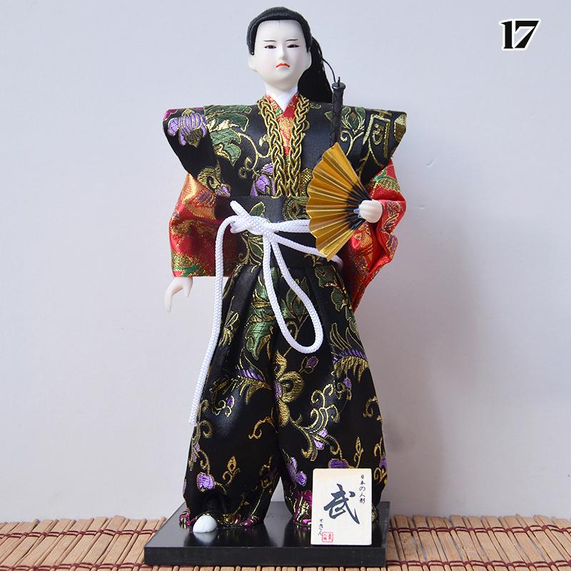 Japanese Samurai Ninja Figurines Dolls With Kimono Traditional Ninja Ornaments Home Decor Collection Arts Craft Gifts