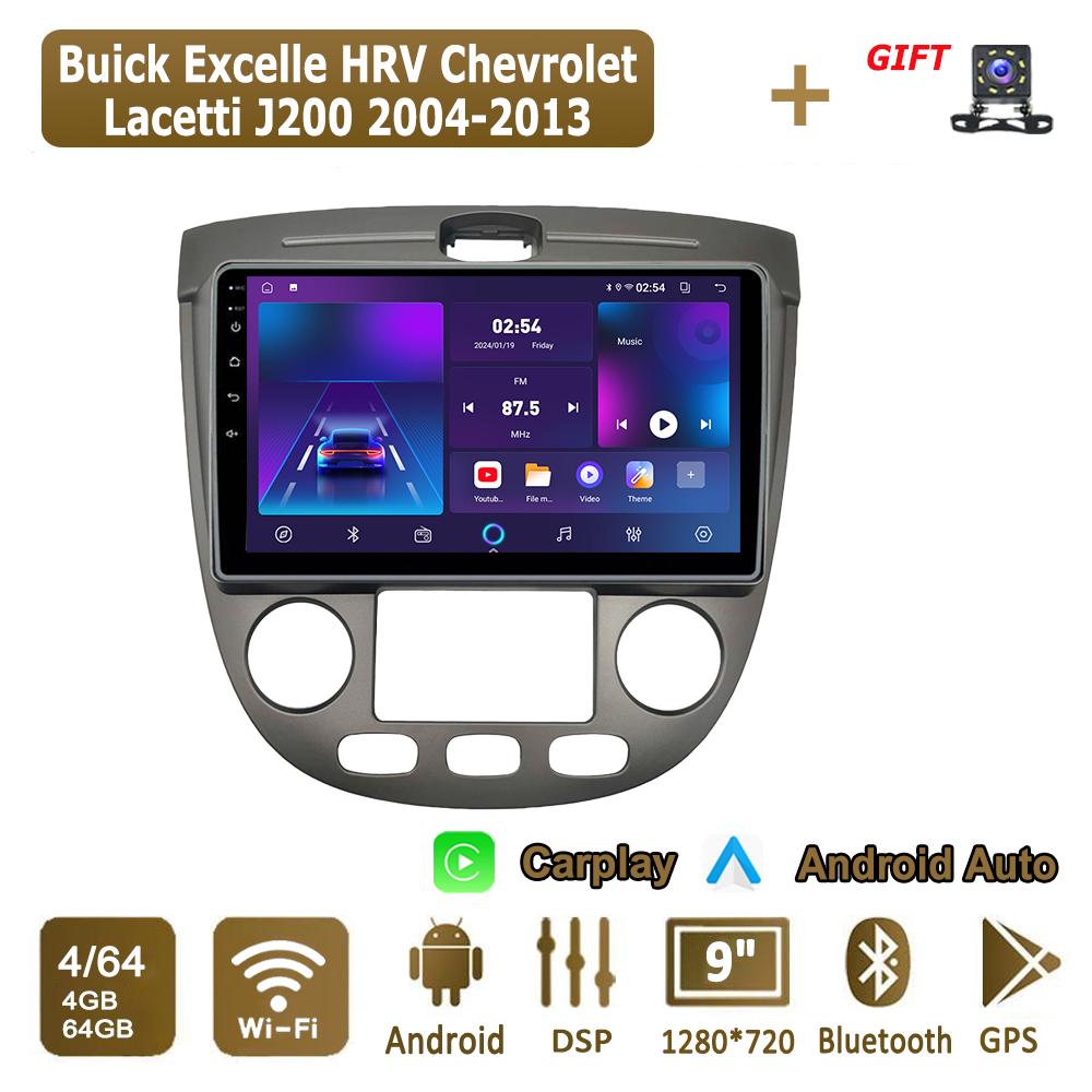 

Android Carplay автомобильное радио для Buick Excelle HRV Chevrolet Lacetti 2004-2013 мультимедийный проигрыватель головное устройство стерео GPS навигация BT WIFI 4+64 ГБ 4+64GB,B