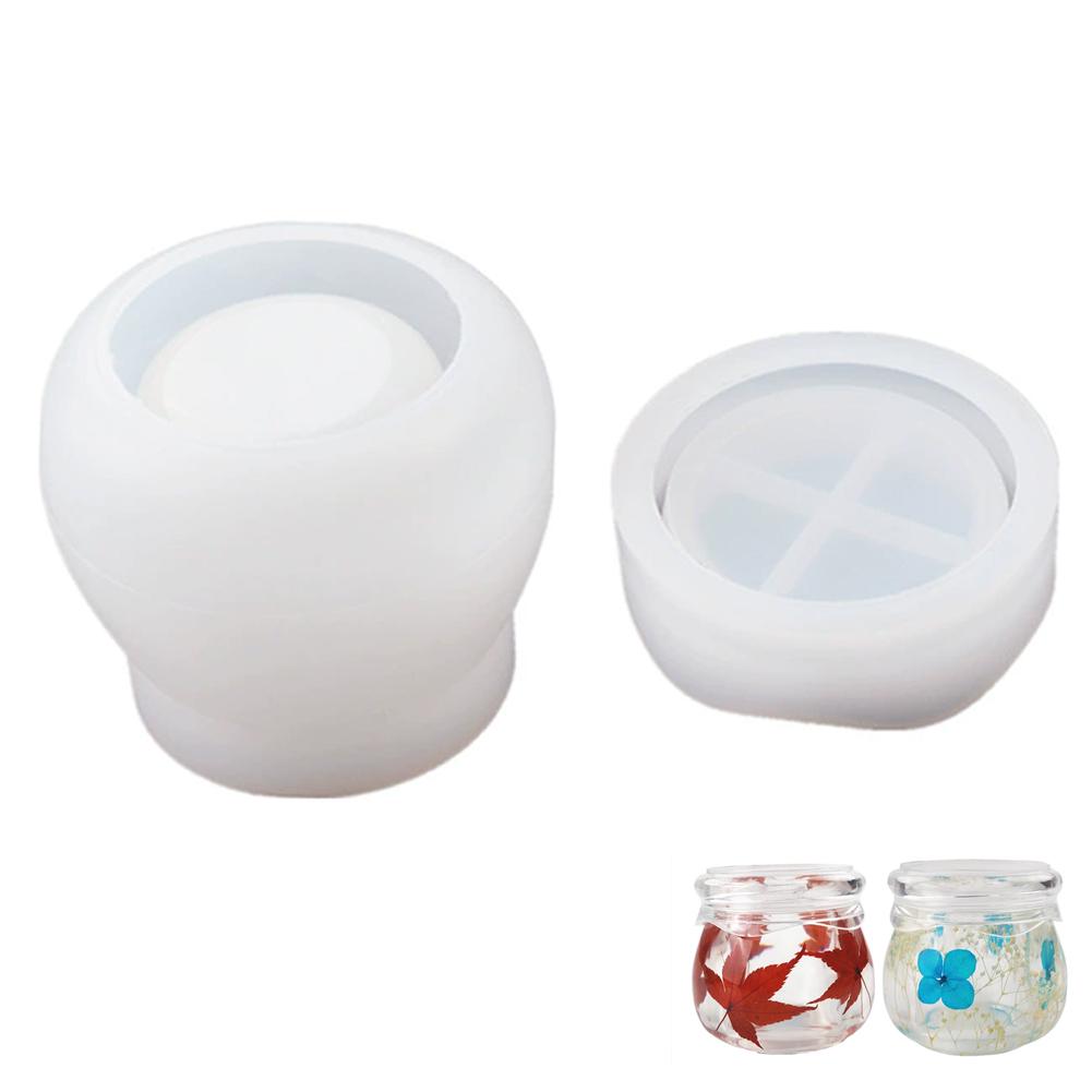 

Формы из смолы для хранения пудинга своими руками, крышка из эпоксидной смолы, силиконовая коробка для хранения своими руками, форма для дома A8T7 white-1pcs