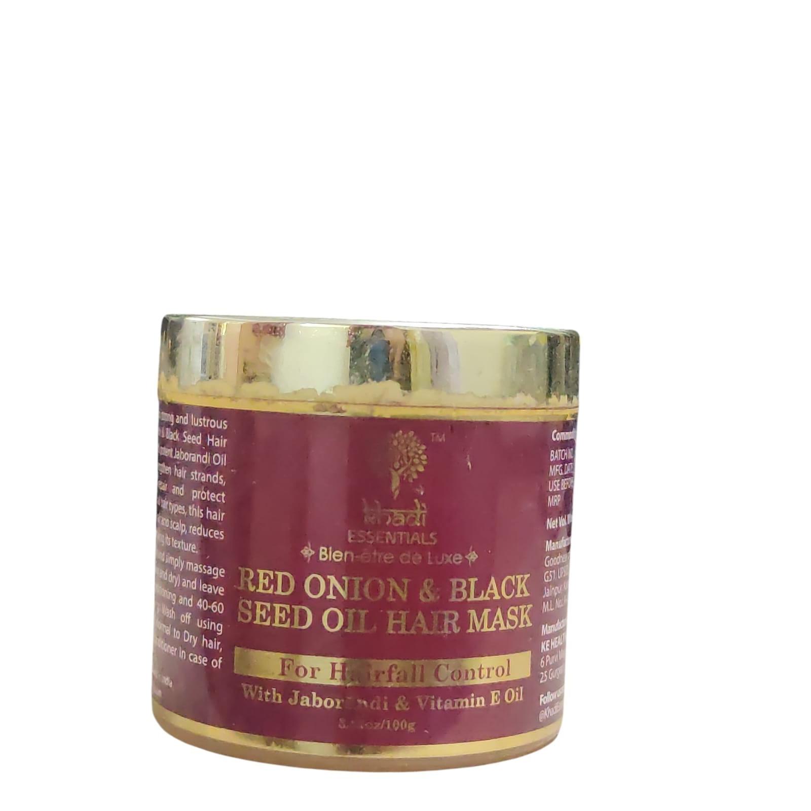 @ Red Onion & Black Seed Oil Hair Mask For Hair Fall Control 100g UKZQ95 50%off