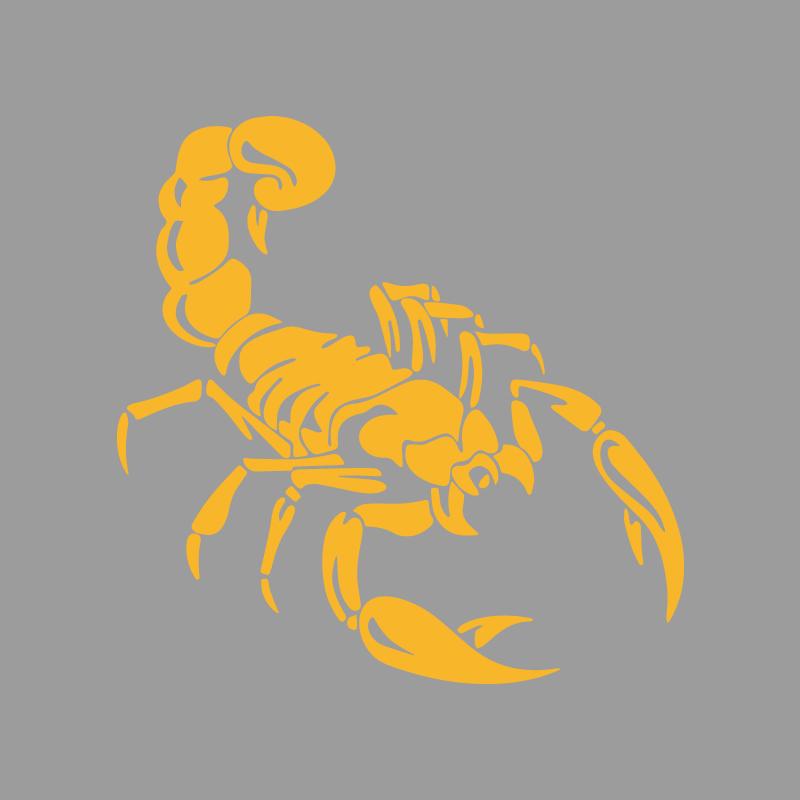 Cool dual wielding scorpions creative&funny stickers for cartoon fans&lover,high quality for car trucks motorcycles & laptops