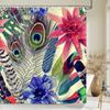 Colorful Feather Bathroom Shower Curtain Bohemia Waterproof Polyester Bath Curtains High Quality 3D Printed Bathroom Screen