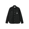 Carhartt WIP Solid Color Logo Print Single-Breasted Long Sleeve Shirt Men shirts I029827-0WE-01