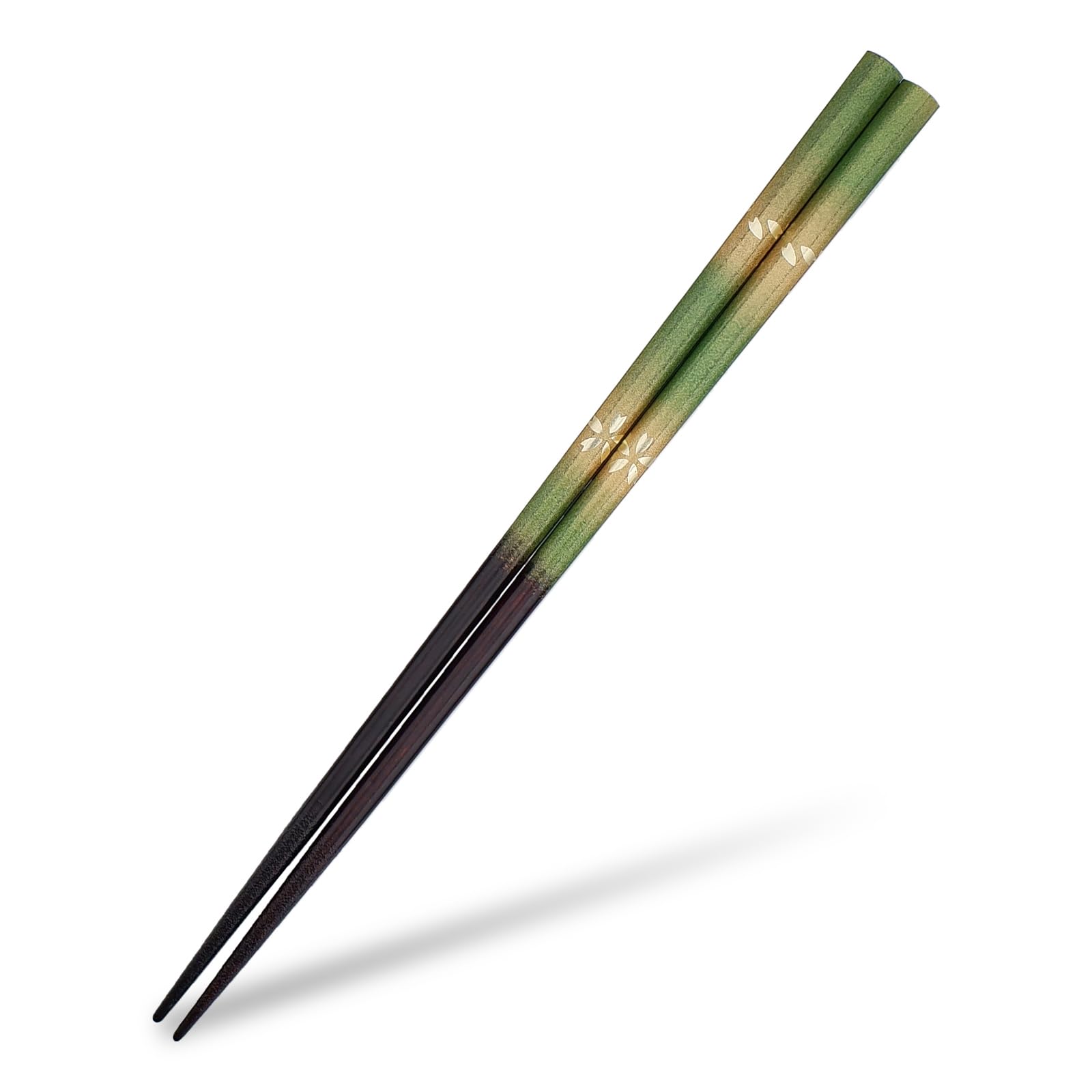 

Morikuru dishwasher kasumi and gold cherry blossom approximately tapered Japanese SG Wonder Zone Green (Morikuru) Japanese-made chopsticks, safe, зелений