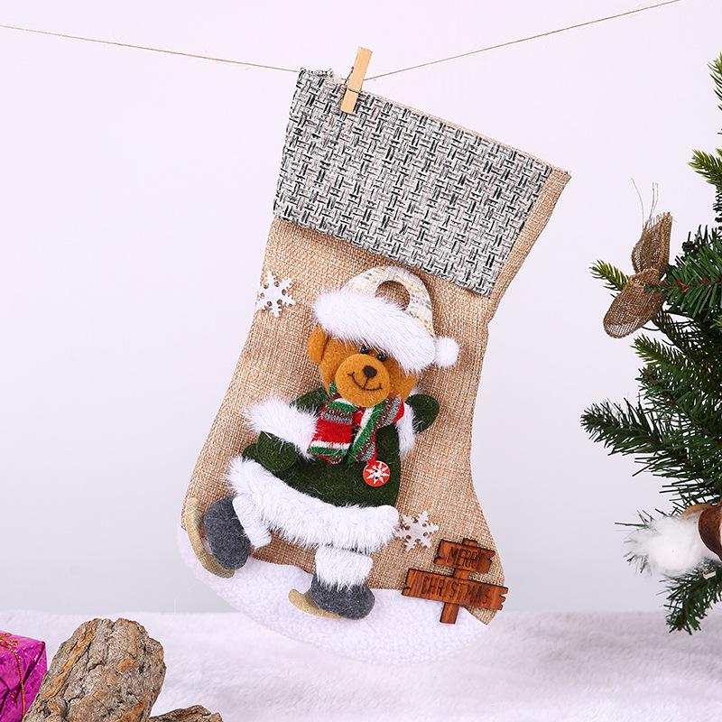 Christmas Stocking Gift Bag – Candy & Ornament Holder for Tree Decorations