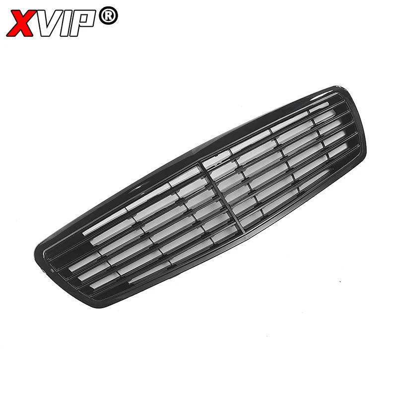 XVIP Chrome Black GTR Style Upper Grille For Mercedes Benz E-Class W211 E320 E350 E55 AMG 2003-06 Racing Grilles Car Accessories