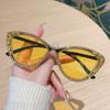 Big Frame Luxury Brand Designer Diamond Cat Eye Sunglasses Women For Female Vintage Popular Sun Glasses Punk Sexy Shades Uv400