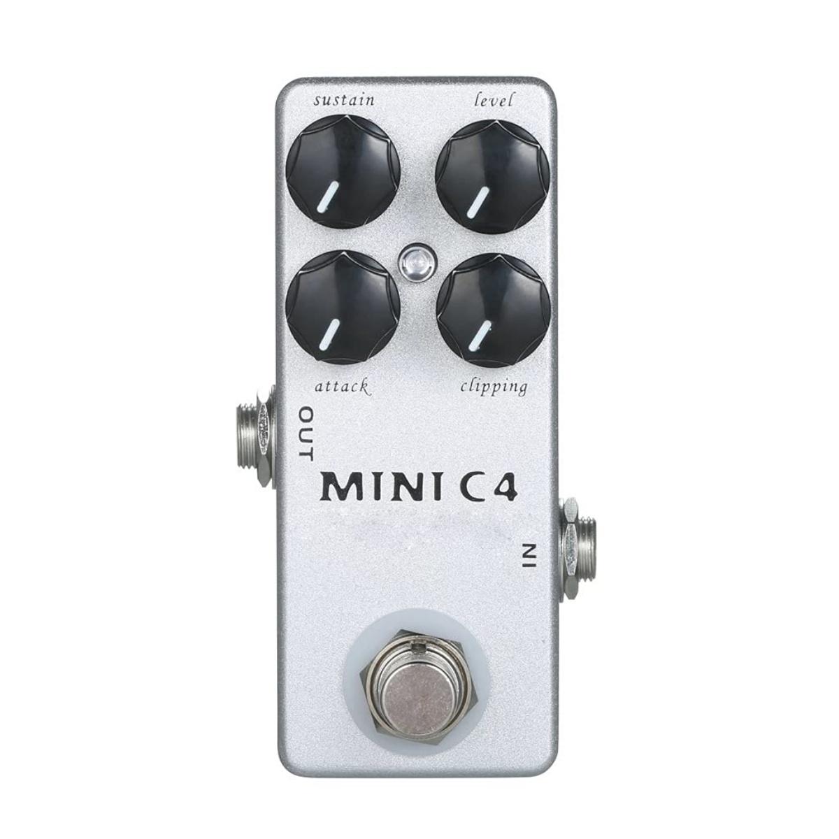 MOSKY Mini C4 Компрессор Гитарная Педаль Эффектов Металлический Корпус Педаль Эффектов True Bypass Гитарные Запчасти Гитарные Аксессуары