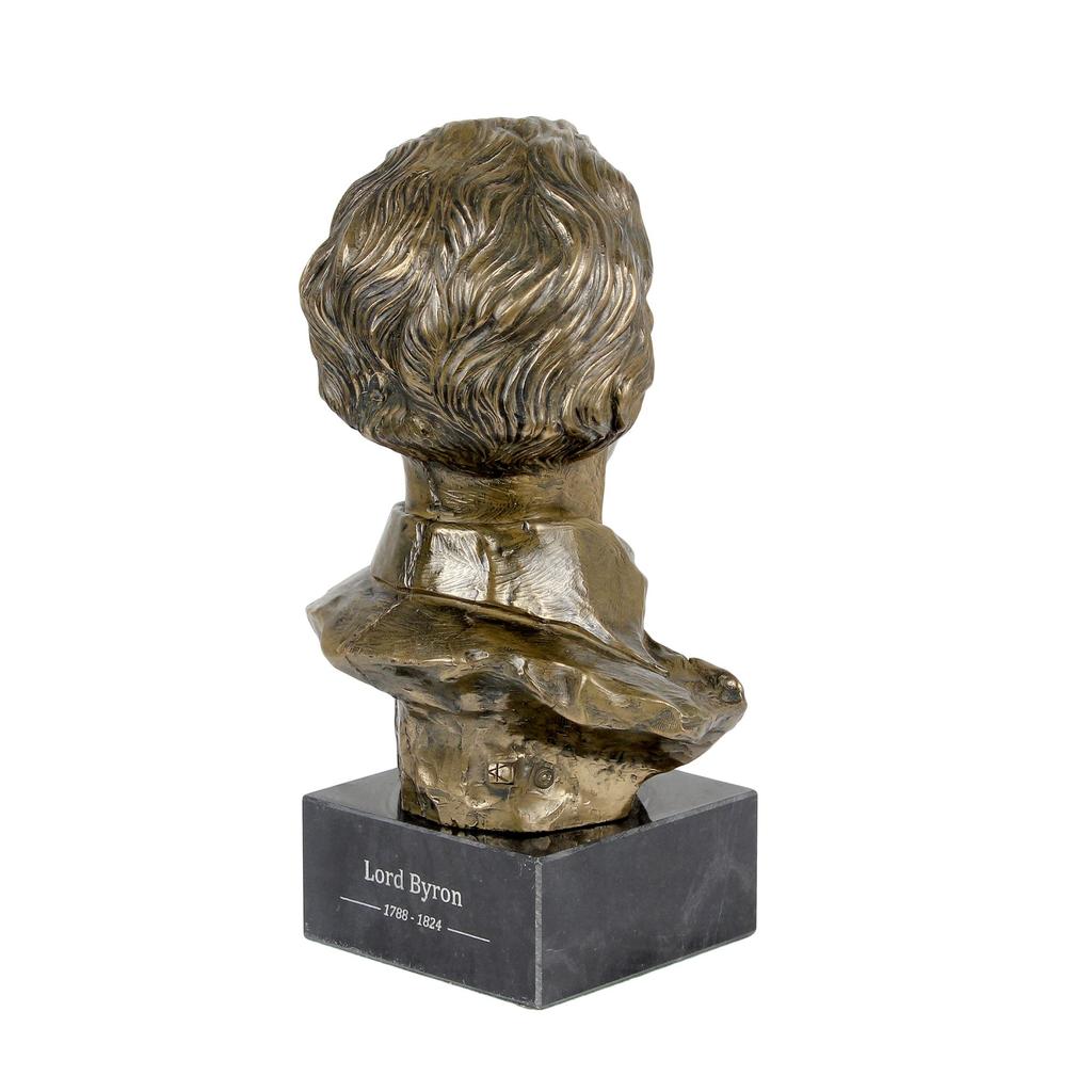George Gordon Byron - Marmorbüste, Statuette einer berühmten Persönlichkeit, Dekoration für Büro, Schule und Hotel von der Marke Art-Dog
