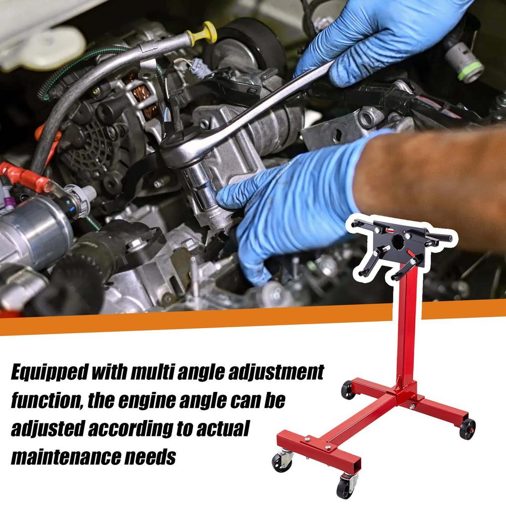 Engine Stand 1000LBS Capacity Steel Bracket Holder Engine Holder For Automotive SUV Truck Repair Shop Garage Maintenance