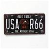 Retro Metall USA Logo, Route66 Kunstposter, 30x15 cm Bar Dekoration